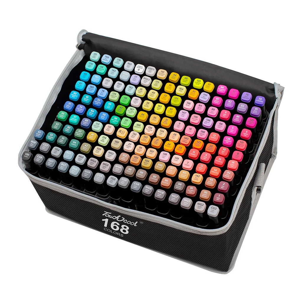 Flamastry alkoholowe markery pisaki 168szt. Flamastry alkoholowe markery pisaki 168szt.