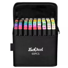 Markery alkoholowe dwustronne 60szt. + Torba