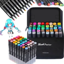 Markery alkoholowe dwustronne 48szt. + Torba