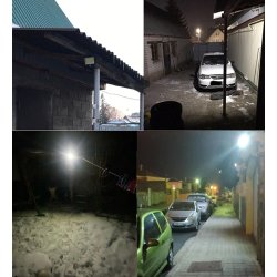 Lampa solarna naścienna 1xCOB 100LED