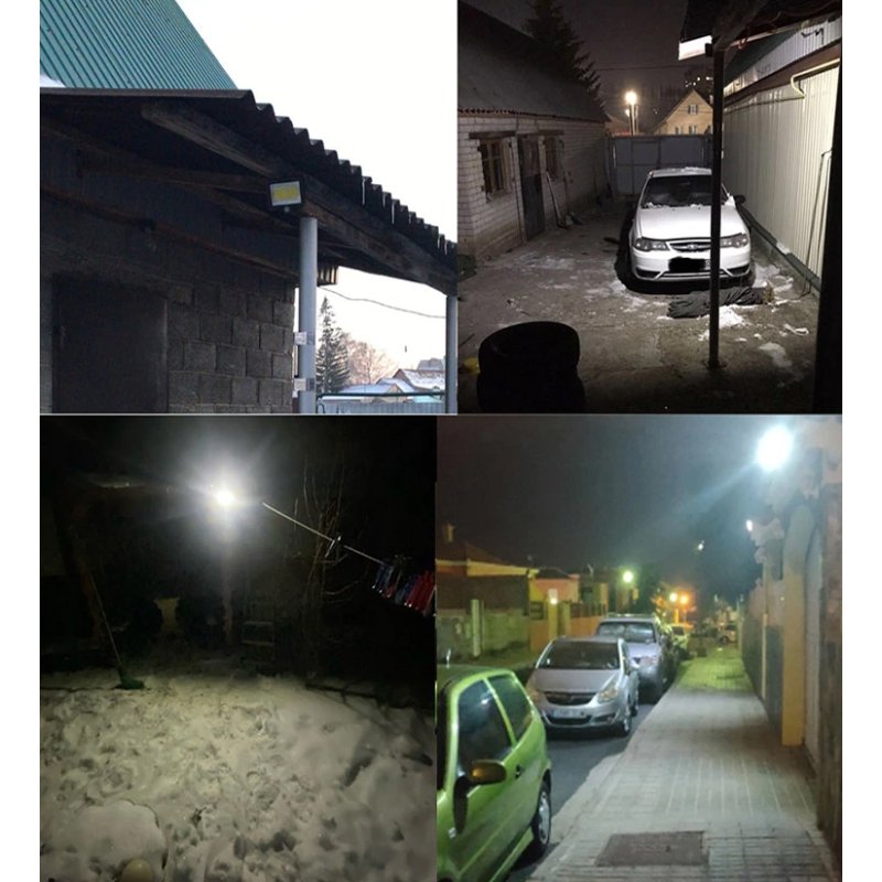 Lampa solarna naścienna 1xCOB 100LED