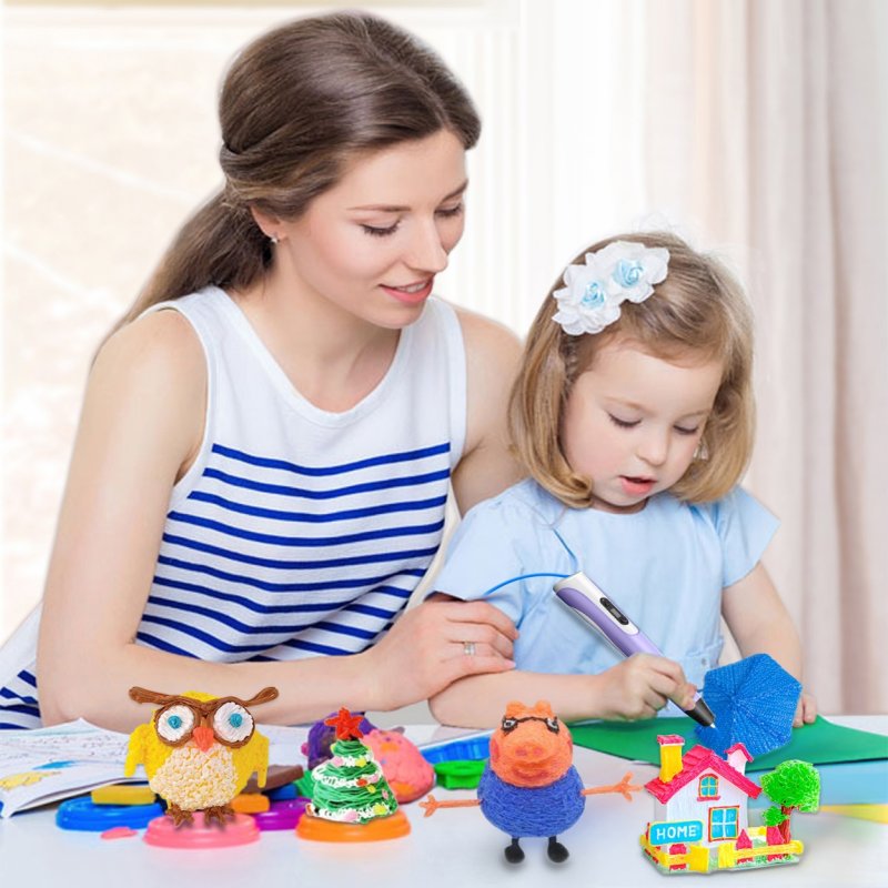 Długopis 3D Pen dla dzieci drukarka + Wkłady 210m