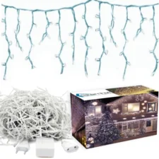 Sople lampki zewnętrzne 300LED 10m IP44 Biały Zimny