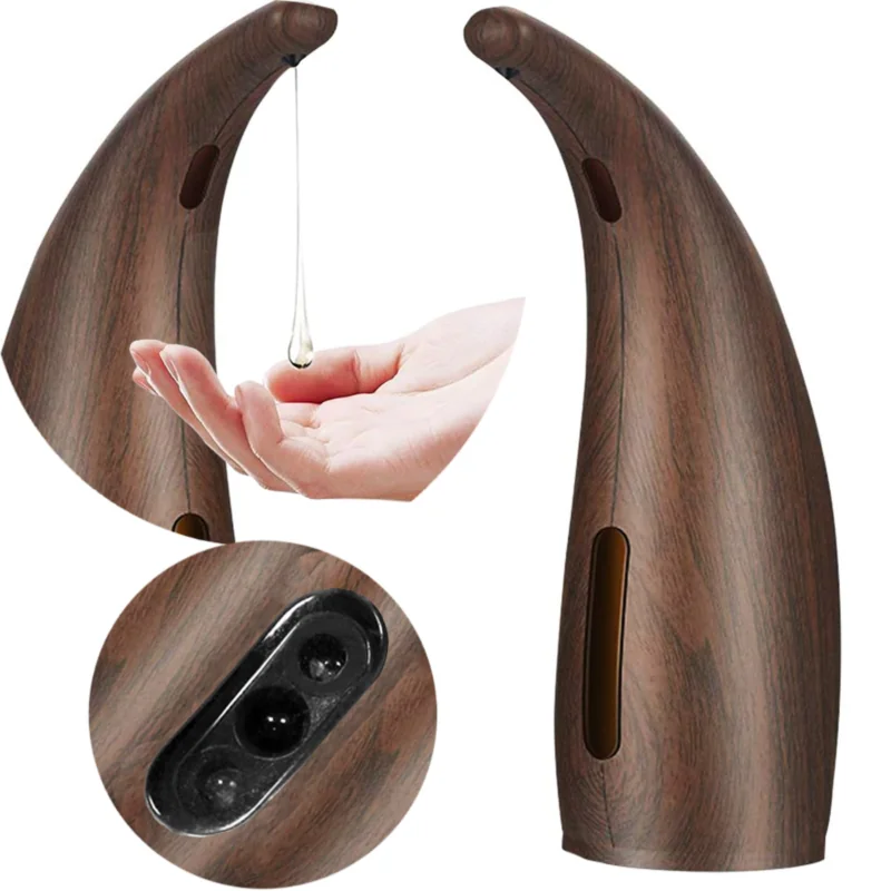 Dozownik automatyczny do mydła Ciemne Drewno 300ml