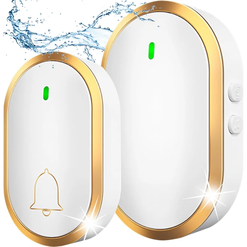 Dzwonek do drzwi bezprzewodowy wodoodporny Biały