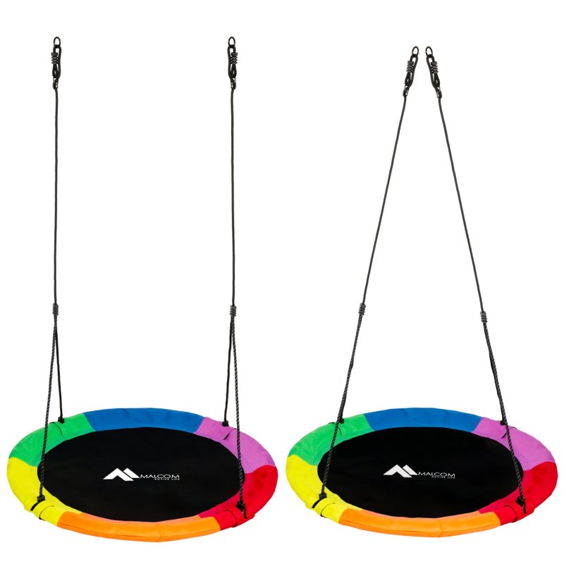 SDH126 Huśtawka bocianie gniazdo 110cm Kolorowa