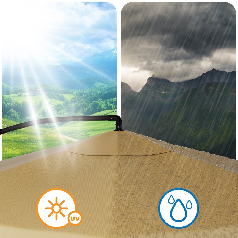 Parasol ogrodowy na wysięgniku 350cm + Pokrowiec