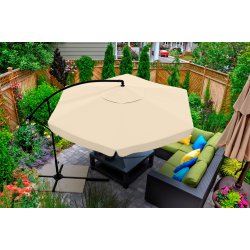 Parasol ogrodowy na wysięgniku 350cm + Pokrowiec