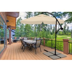 Parasol ogrodowy na wysięgniku 350cm + Pokrowiec