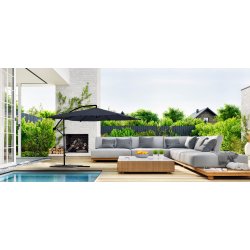 Parasol ogrodowy na wysięgniku kwadratowy 2,5x2,5m