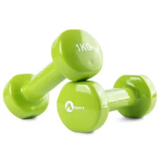 Hantle żeliwne z wykończeniem winylowym Zielone 2x1kg