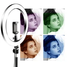 Lampa pierścieniowa do selfie RGB + 2x Statyw