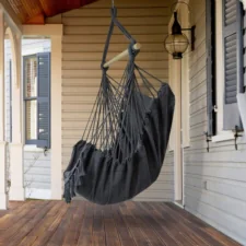Hamak krzesło brazylijskie BOHO + Poduszki Grafit
