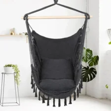 Hamak krzesło brazylijskie BOHO + Poduszki Grafit