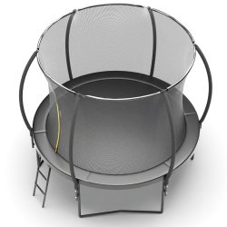 Trampolina ogrodowa BLACK + Drabinka 244cm 8ft