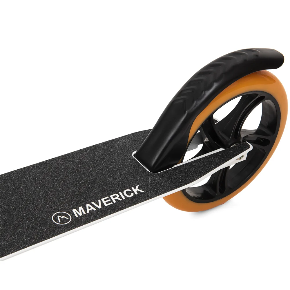 Hulajnoga duża składana z amortyzatorem Biała