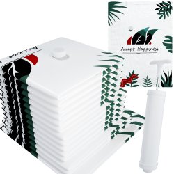 Worki próżniowe na ubrania 14 sztuk + Pompka