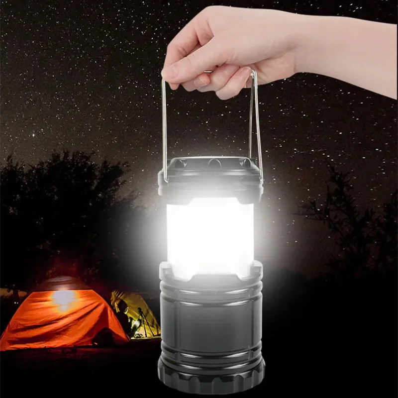 Lampa solarna latarka na biwak Płomień 3w1 Lampa solarna latarka na biwak Płomień 3w1