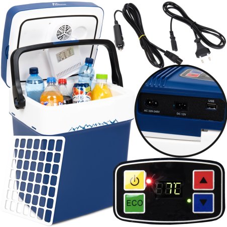 SDH119 Lodówka samochodowa 32L Granatowa