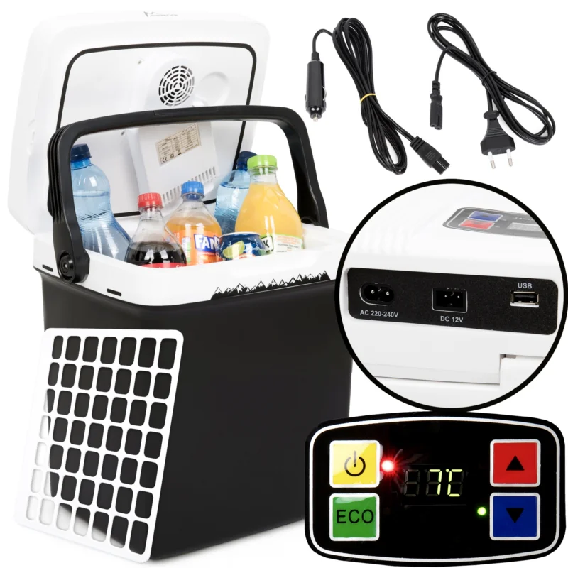 Lodówka turystyczna samochodowa 12/230V Czarna 30L