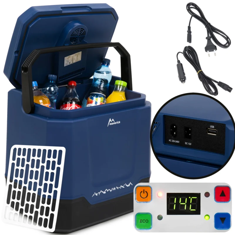 Lodówka turystyczna samochodowa 12/230V Granatowaa 35L