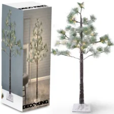 Drzewko świąteczne z oświetleniem LED Sosna Ośnieżona 100cm