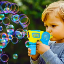 Pistolet do baniek mydlanych maszynka + 2x Płyn