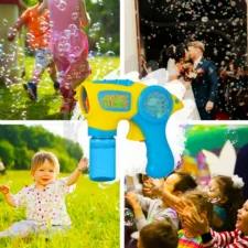 Pistolet do baniek mydlanych maszynka + 2x Płyn