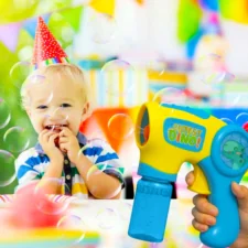 Pistolet do baniek mydlanych maszynka + 2x Płyn