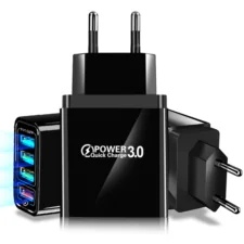 Ładowarka sieciowa uniwersalna QuickCharge 3.0 4x USB z podświetleniem