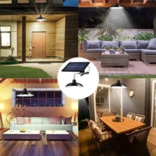 Lampa solarna wisząca żyrandol x2 + Pilot