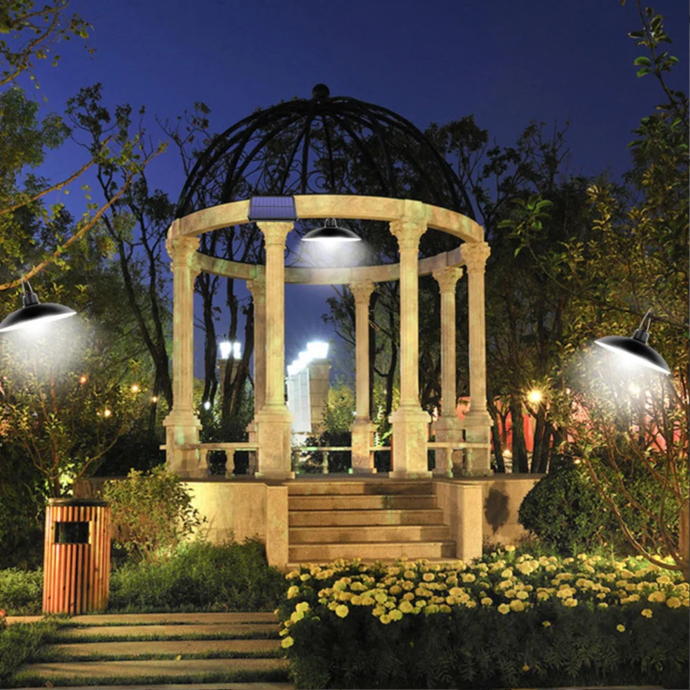 Lampa solarna wisząca żyrandol x2 + Pilot