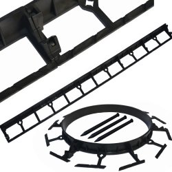 Obrzeże trawnikowe 45mm 1m + 3 Kotwy