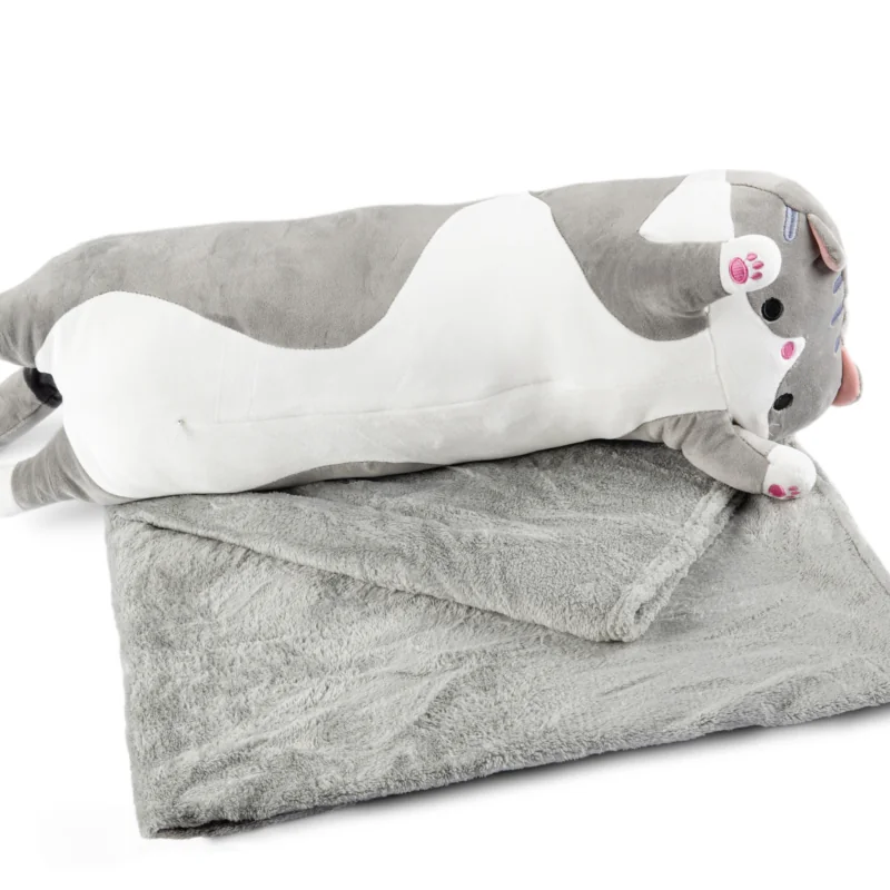 Maskotka pluszak Kotek + Kocyk