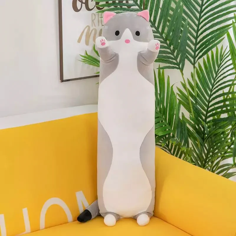 Poduszka maskotka pluszak długi kotek Lucek 50cm Poduszka maskotka pluszak długi kotek Lucek 50cm