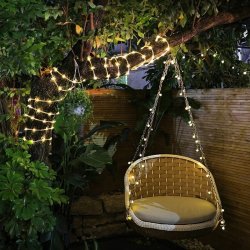 Wąż świetlny zewnętrzny solarny 20m + Czujnik