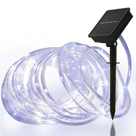 Wąż świetlny zewnętrzny solarny 20m + Czujnik