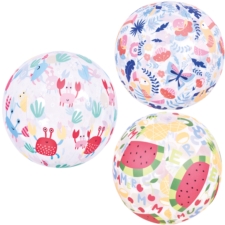 Piłka plażowa dmuchana Tukany Arbuzy Kraby 50cm