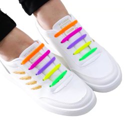 Sznurówki silikonowe kpl. 16 sztuk kolorowe