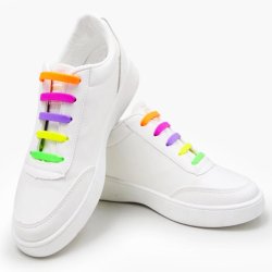 Sznurówki silikonowe kpl. 16 sztuk kolorowe