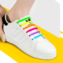 Sznurówki silikonowe kpl. 16 sztuk kolorowe