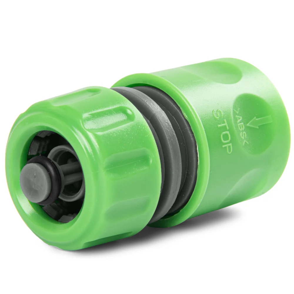 Szybkozłączka na wąż ogrodowy z ANTI-SPLASH 1/2" Szybkozłączka na wąż ogrodowy z ANTI-SPLASH 1/2"
