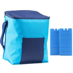 Torba termiczna 15L Niebieska + 2x Wkład 400ml