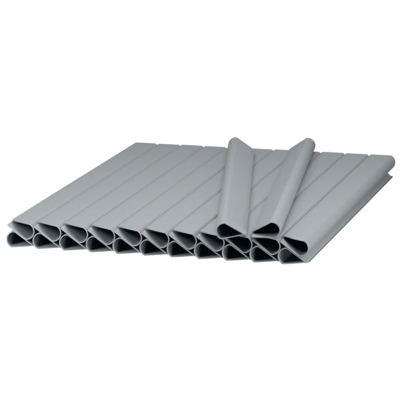 Komplet klipsów do taśmy ogrodzeniowej klipsy 19cm Szary 24 sztuki