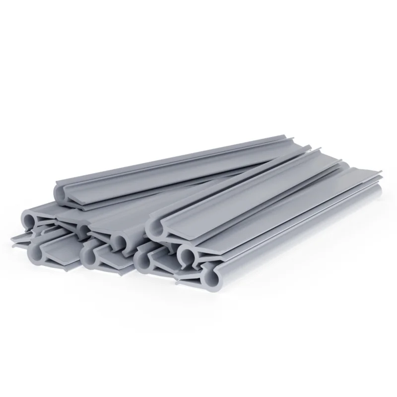 Komplet klipsów do taśmy ogrodzeniowej HARD klipsy 19cm Szary 24 sztuki