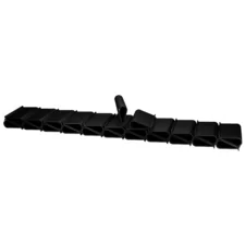 Komplet klipsów do taśmy ogrodzeniowej klipsy 4,75cm Czarny 24 sztuki