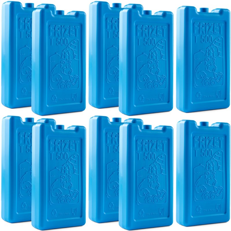 Zestaw wkładów żelowych 500ml do lodówki 10 sztuk