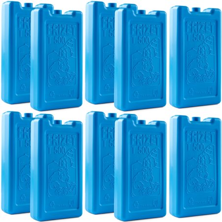 Zestaw wkładów żelowych 500ml do lodówki 10 sztuk