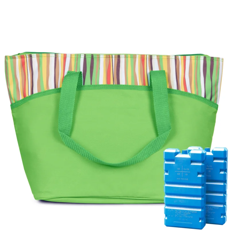 Torba termiczna zakupowa Zielona 25L + 2 Wkłady 400ml