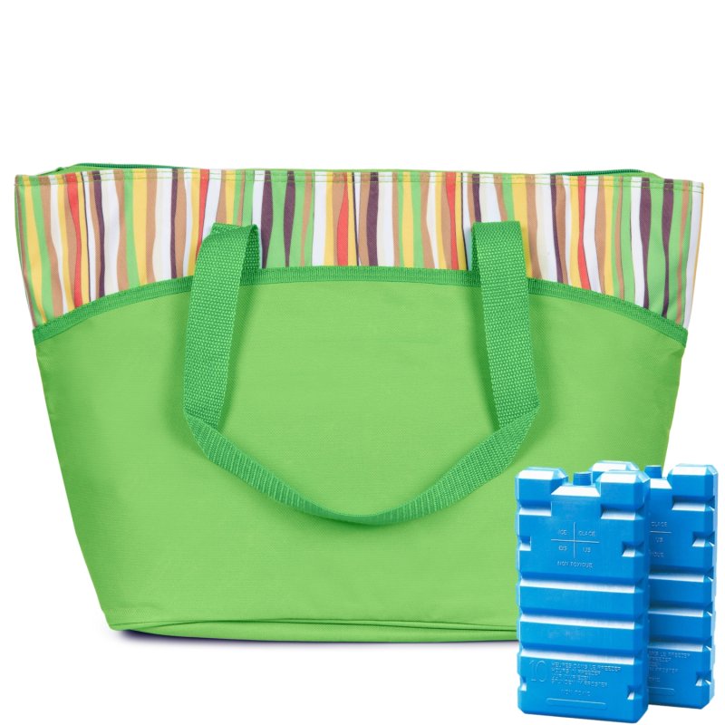 Torba termiczna zakupowa 25L Zielona + Wkłady